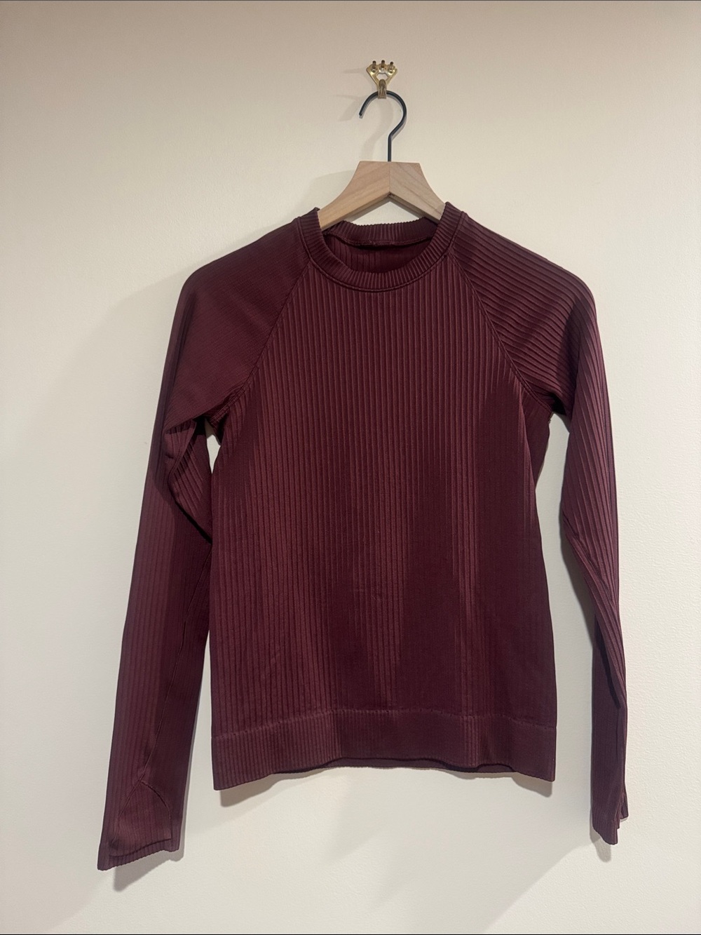 Lululemon Rest Less Pullover Rib Garnet size - Picture 2 of 7
